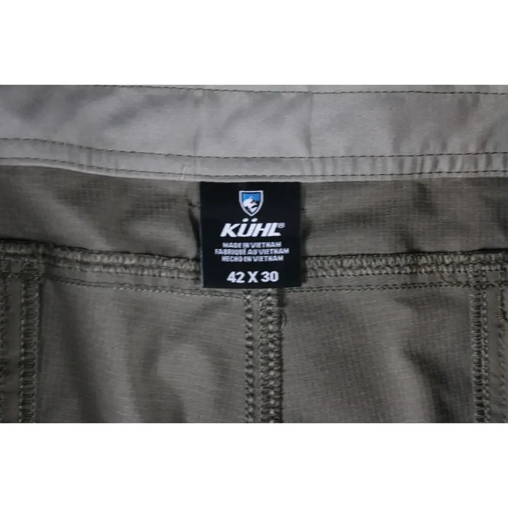 Kuhl Mens Pants 42x30 Brown Khaki Rogue Silencr Hiking Outdoor